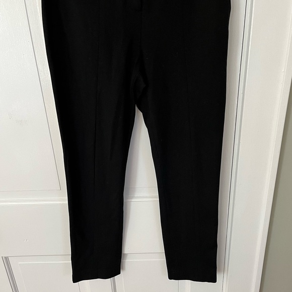 Theory Black Cigarette Camogie High Rise Belted Pants Size 6 Chic Elegant - Picture 4 of 12